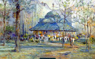 L. Gordon 's print " Pavilion of Flowers "
