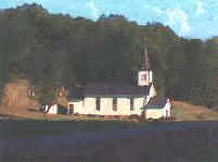 Little White Church by Tom Crozier